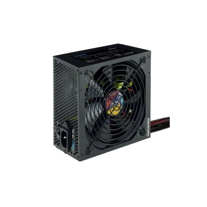 Tooq TQAPOLO-750SP Fuente de Alimentación ATX 12V V2.3 750W PFC Activo Ventilador 140mm silencioso para PC Gaming Crossfire SLI