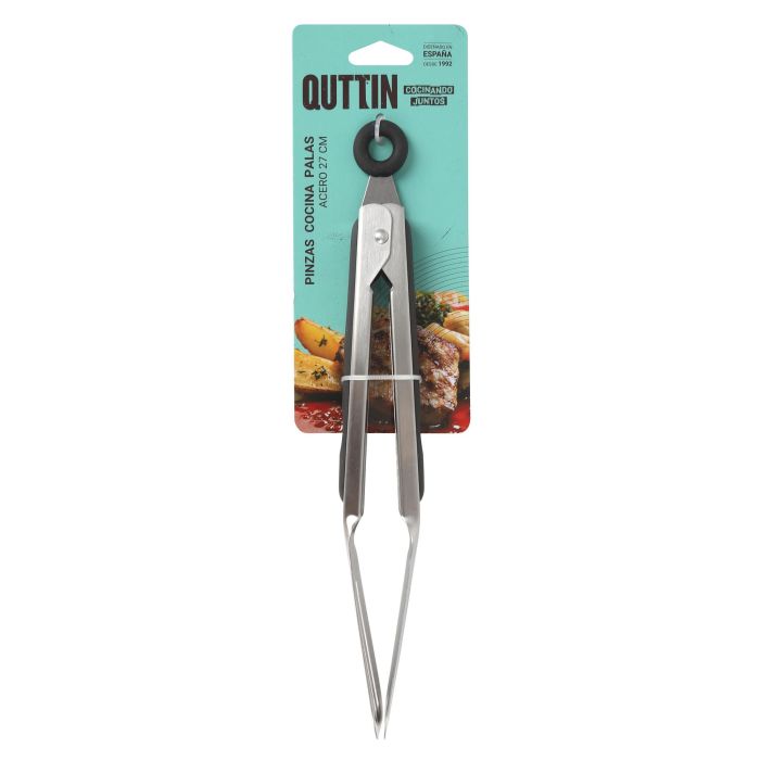 Pinzas de cocina de acero Quttin 27 cm (18 Unidades) 1 Pinzas de cocina de acero Quttin 27 cm (18 Unidades) 1