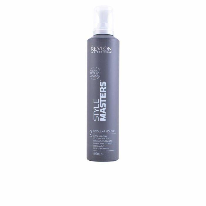 Revlon STYLE MASTERS Modular Mousse, Fijación Media Ajustable para Todo Tipo de Cabello, Sin Apelmazar, 300 ml