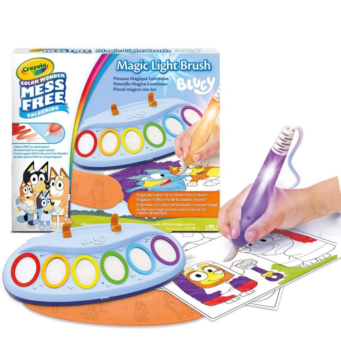 Color Wonder Pincel Mágico Luminoso Bluey 75-7195 Crayola 0 Color Wonder Pincel Mágico Luminoso Bluey 75-7195 Crayola 0