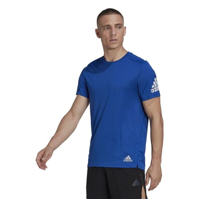 Camiseta de Manga Corta Hombre Adidas HL3968 Azul