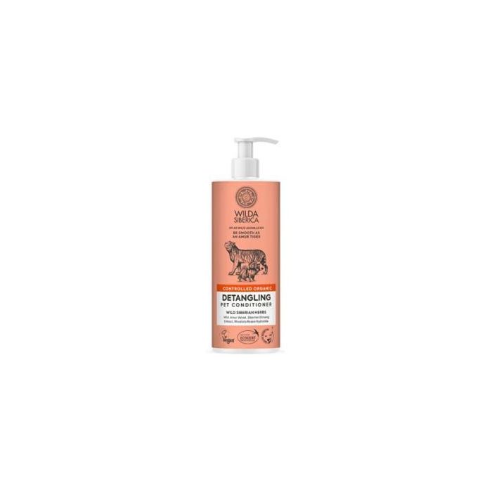 Wilda Veterinaria 6Udx400M Acondicionador Desenredante para Mascotas Perros y Gatos Pelo Largo y Medio ECOCERT