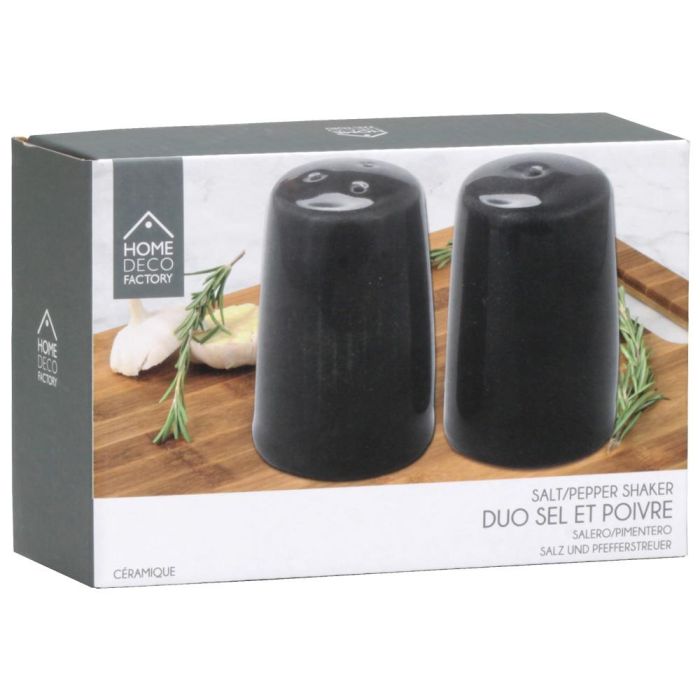 Home Deco Factory Juego Salero y Pimentero Tokyo Vallee Outlet Aspecto Crudo y Natural 1