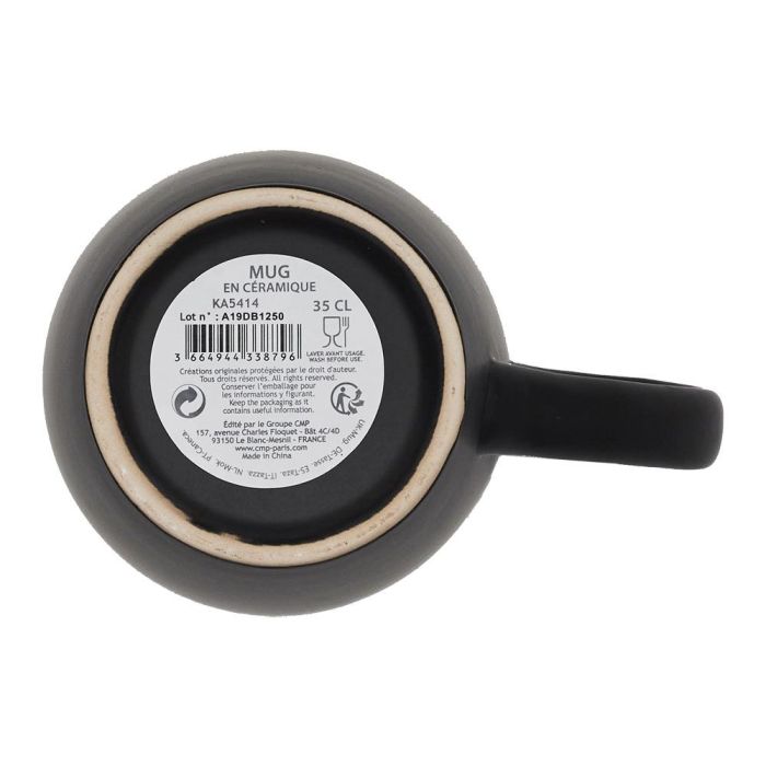 Home Deco Factory Mug 350 Ml Moscou Negro con Ribete Dorado 12,5x8,5 cm 1 Home Deco Factory Mug 350 Ml Moscou Negro con Ribete Dorado 12,5x8,5 cm 1