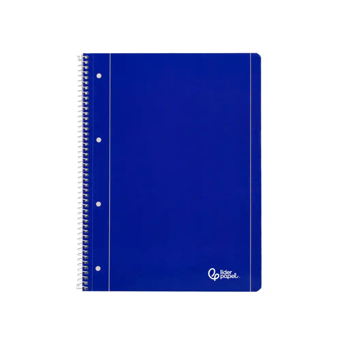 Liderpapel Cuaderno Espiral A4 Micro Serie Azul Tapa Blanda 80 Hojas 75gr Cuadro 5mm Con Margen 4 Taladros Azul 1