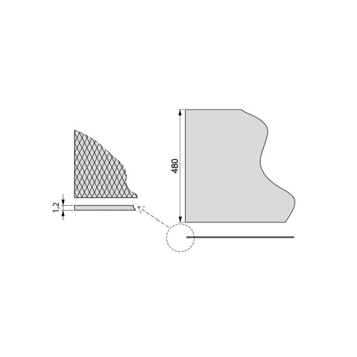 Emuca Esterilla antideslizante para cajones, Diamond, longitud 20m x 480mm, Plástico, Gris antracita 2 Emuca Esterilla antideslizante para cajones, Diamond, longitud 20m x 480mm, Plástico, Gris antracita 2