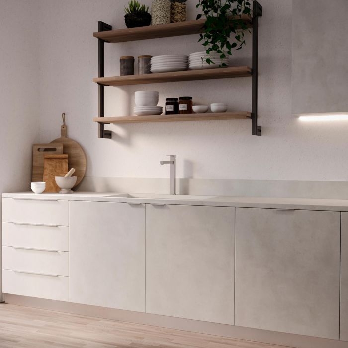 Emuca Lote de 10 tiradores para mueble Picanya, L104mm, intereje 64mm, Aluminio, Anodizado mate 9 Emuca Lote de 10 tiradores para mueble Picanya, L104mm, intereje 64mm, Aluminio, Anodizado mate 9