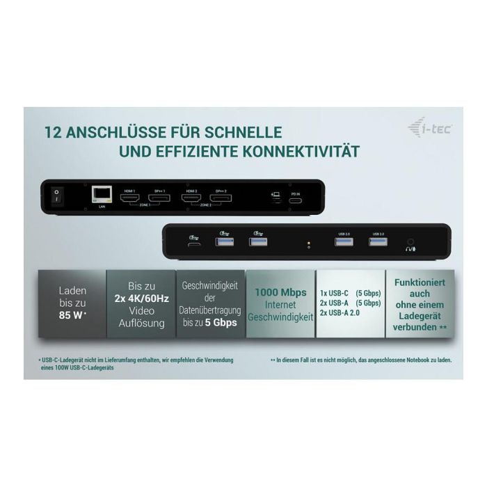 Dockstation i-Tec CADUA4KDOCKPDB100 7