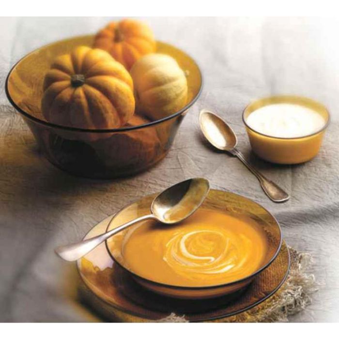 Duralex Lys Vajilla Ámbar 12 piezas (4 Llanos 23.5 cm, 4 Hondos 19.5 cm, 4 Postre 19 cm) (2 Unidades) 4