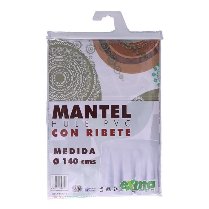 Mantel de hule ribeteado redondo colores surtidos ø140cm exma 9