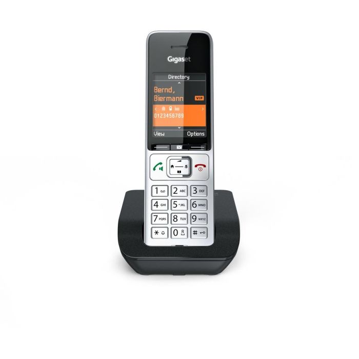 Gigaset COMFORT 500 Teléfono DECT Inalámbrico con Altavoz, Identificador de Llamadas, Agenda 200 Contactos, Negro/Plata 1 Gigaset COMFORT 500 Teléfono DECT Inalámbrico con Altavoz, Identificador de Llamadas, Agenda 200 Contactos, Negro/Plata 1