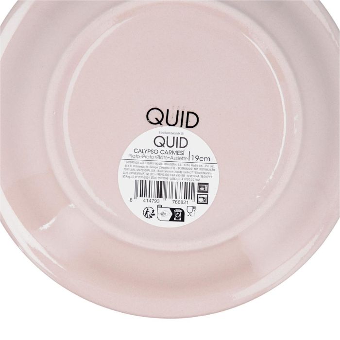 Quid Plato Postre Cerámico Calypso 19 cm Decorado Pintado a Mano Apto Lavavajillas Apto Microondas 1
