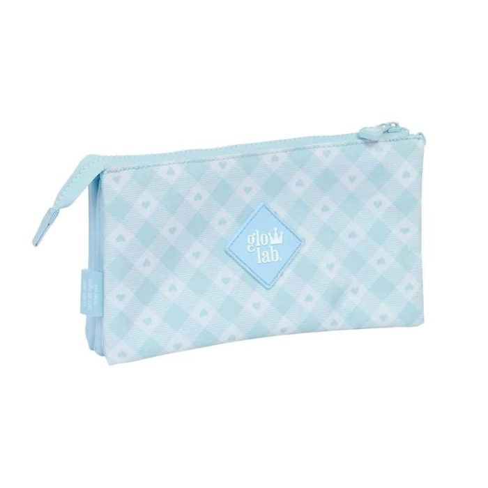 Portatodo Triple Glow Lab Cisnes Azul claro 22 x 12 x 3 cm 2