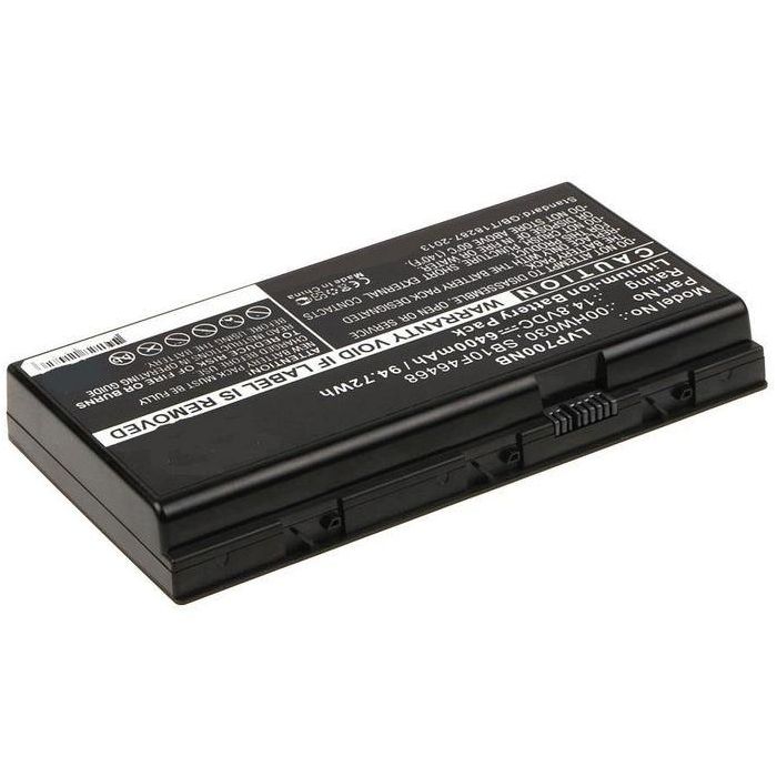 CoreParts Batería de Portátil Li-ion 94.72Wh 14.8V 6400mAh Negra compatible con Lenovo ThinkPad P70, P71, P72