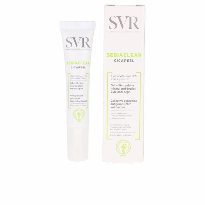 Svr Laboratoire Dermatologique SEBIACLEAR cicapeel Tratamiento Acné Poros Puntos Negros Gel 15 ml 1 Svr Laboratoire Dermatologique SEBIACLEAR cicapeel Tratamiento Acné Poros Puntos Negros Gel 15 ml 1