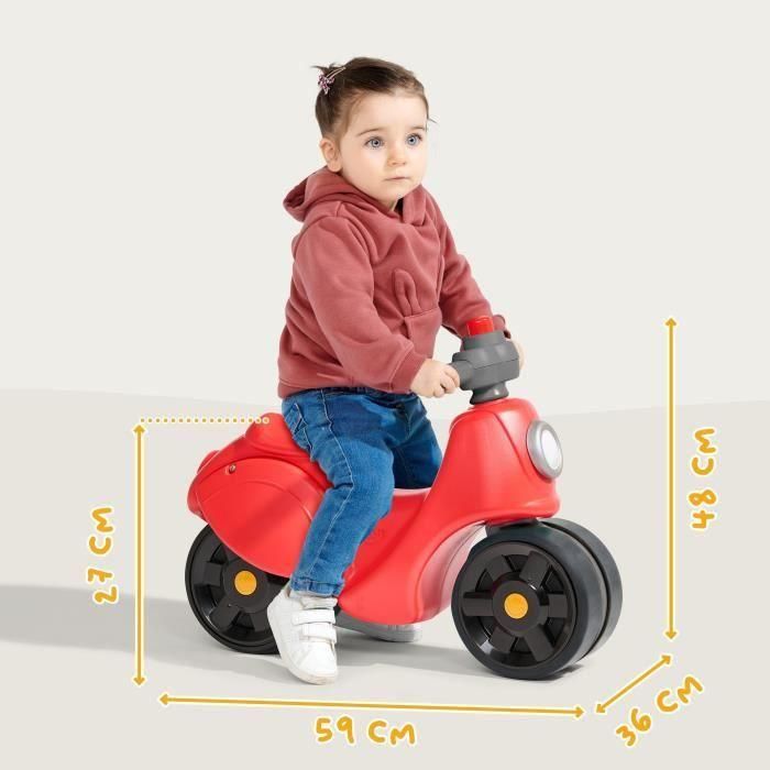 Patinete Strada - FALK - Manillar orientable con bocina - Ruedas anchas y seguras - Rojo - 100% Fabricado en Francia - A partir de 12 meses 4