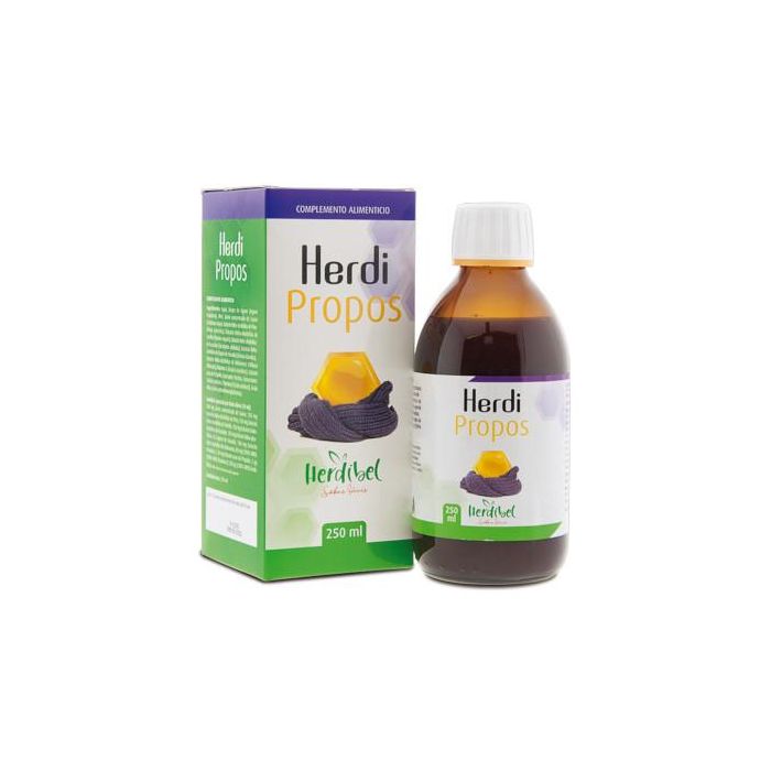 HERDIBEL Propos 250Ml Complemento Alimenticio con Própolis y Vitamina C para Vías Respiratorias y Sistema Inmune