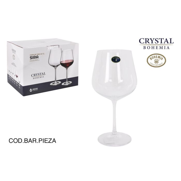 Bohemia Set de 6 Copas de Vino Sira 600 cc - Colección Bohemia (4 Cajas) 0 Bohemia Set de 6 Copas de Vino Sira 600 cc - Colección Bohemia (4 Cajas) 0