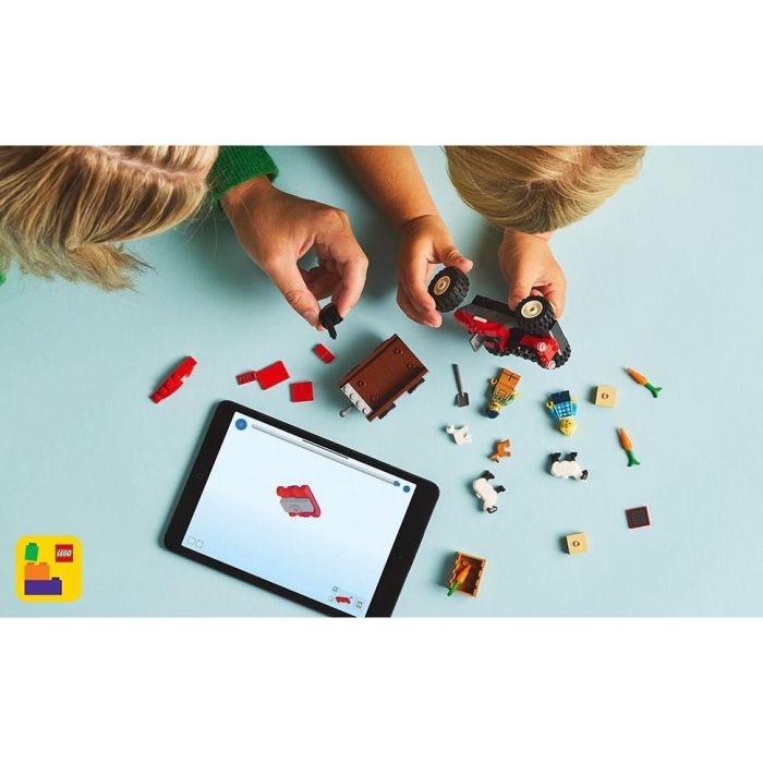 Lego City Juego de Construcción Tractor Rojo con Remolque y Oveja, para 4+ años 7