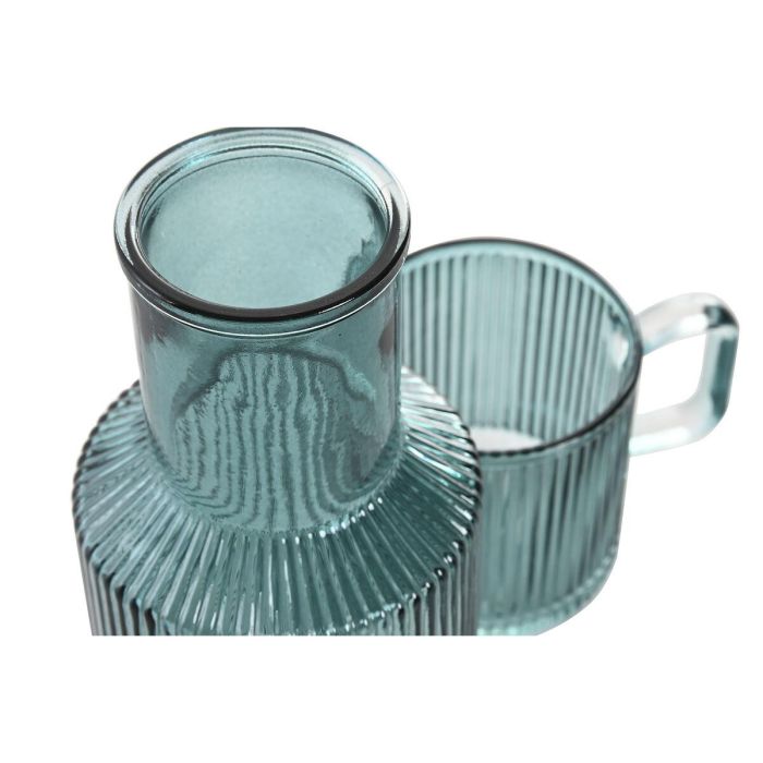 Botella Basicos DKD Home Decor Verde Azul 10 x 22 x 10 cm Set de 2 (2 Unidades) 2 Botella Basicos DKD Home Decor Verde Azul 10 x 22 x 10 cm Set de 2 (2 Unidades) 2