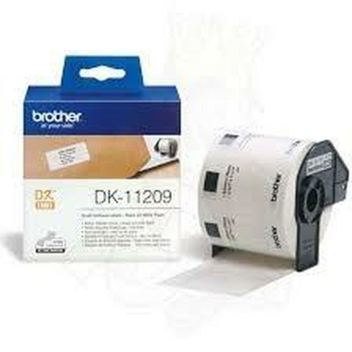 Etiquetas para Impresora Brother DK-11209 Negro/Blanco 62 x 29 mm (3 Unidades) 1 Etiquetas para Impresora Brother DK-11209 Negro/Blanco 62 x 29 mm (3 Unidades) 1