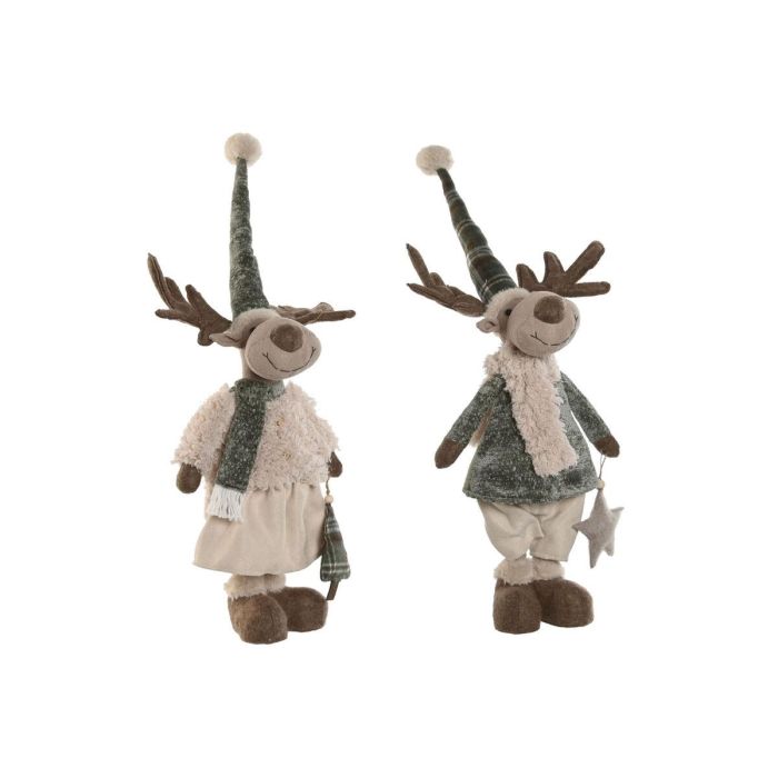 Adorno Navideño Home ESPRIT Verde Beige Reno 29 x 16 x 60 cm (2 Unidades) 0 Adorno Navideño Home ESPRIT Verde Beige Reno 29 x 16 x 60 cm (2 Unidades) 0
