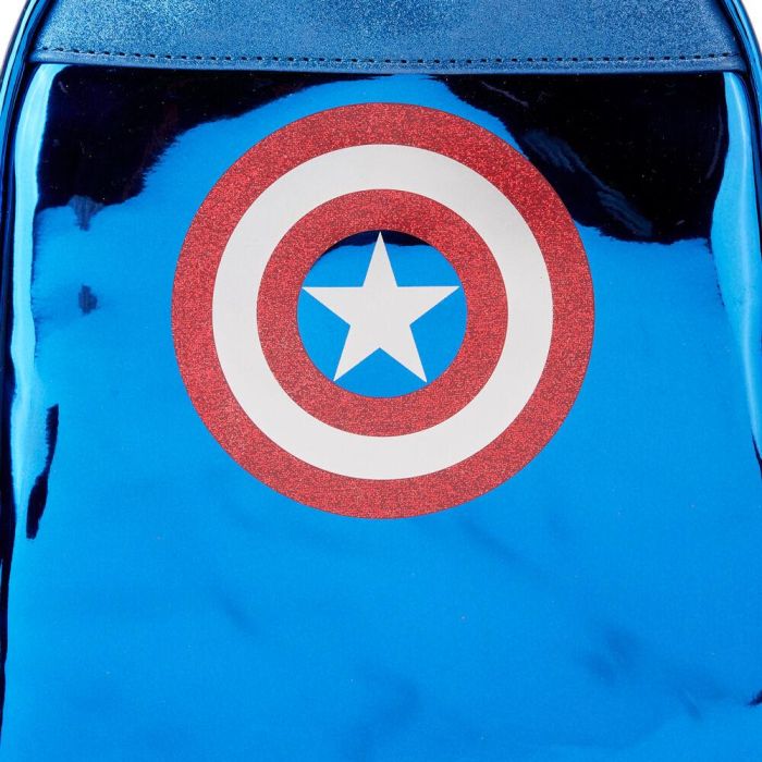 Mochila metallic Capitan America Marvel Loungefly 26cm 5 Mochila metallic Capitan America Marvel Loungefly 26cm 5