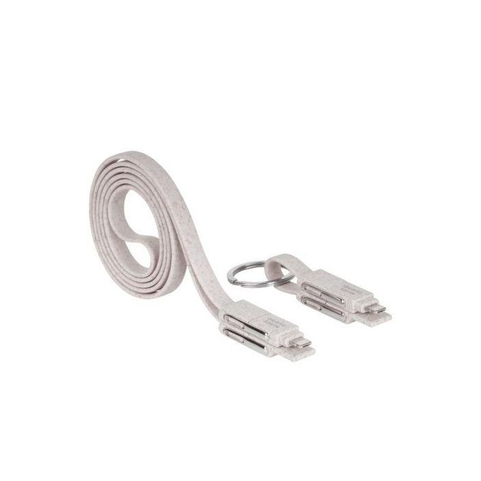 Pack 2 Cables USB 2.0 Mars Gaming MCA-ECO/ Lightning + MicroUSB/ USB Tipo-C/ USB-A/ 1m 3