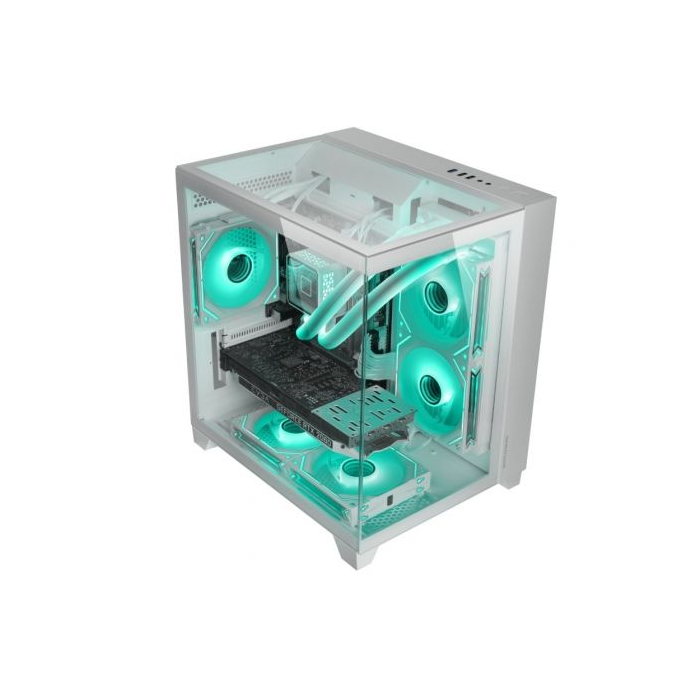 Caja Gaming MiniTorre Mars Gaming MC-3CM/ Blanco 1