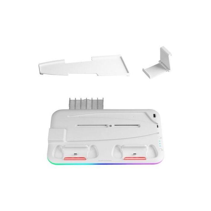 Soporte Multifunción RGB para PS5 Mars Gaming MPS5-B/ Blanco 3