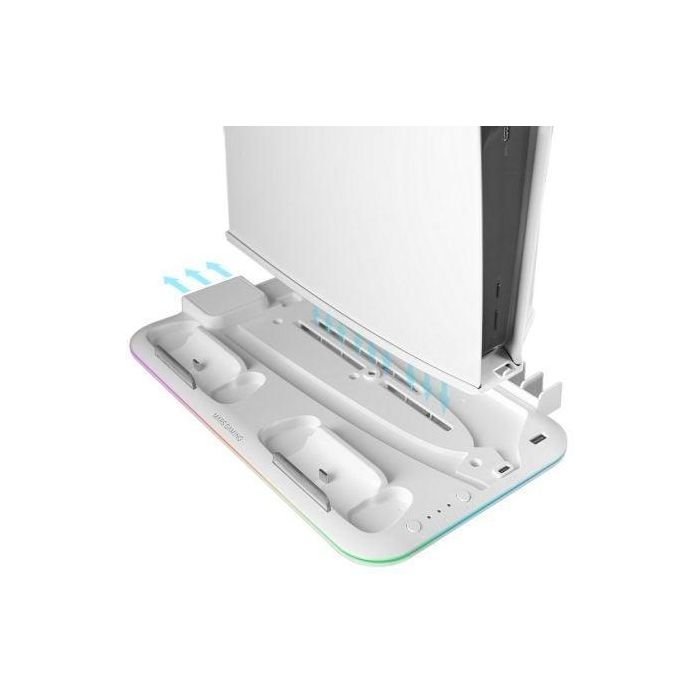 Soporte Multifunción RGB para PS5 Mars Gaming MPS5-B2/ Blanco 2