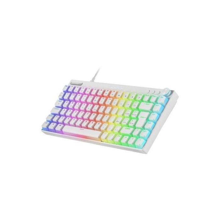 Teclado Gaming Mecánico Inalambrico Mars Gaming MKCLOUDWBES/ Blanco