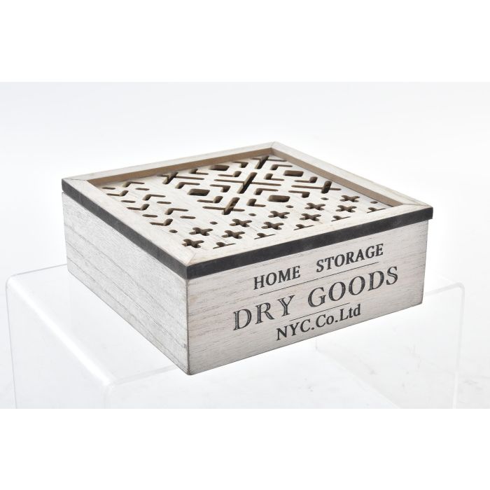 DKD Home Decor Caja Árabe Decorativa de Madera Marrón y Negro 16x16x6 cm (Pack 2 Unidades) DKD Home Decor Caja Árabe Decorativa de Madera Marrón y Negro 16x16x6 cm (Pack 2 Unidades)