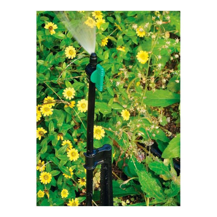 Blue Bird-Altadex Kit Varijet 90° con Soporte y Varilla para Parterres y Rocalla, Caudal Regulable 0-63 L/H, Alcance 1.2-2.4m 1