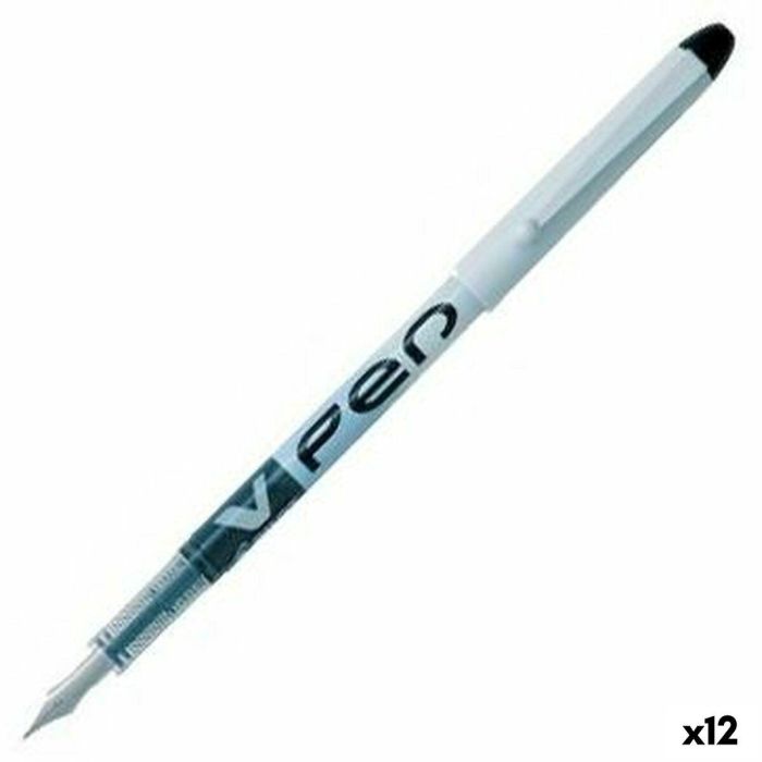 Pluma de Caligrafía Pilot V Pen Desechable 0,4 mm Negro 12 Unidades