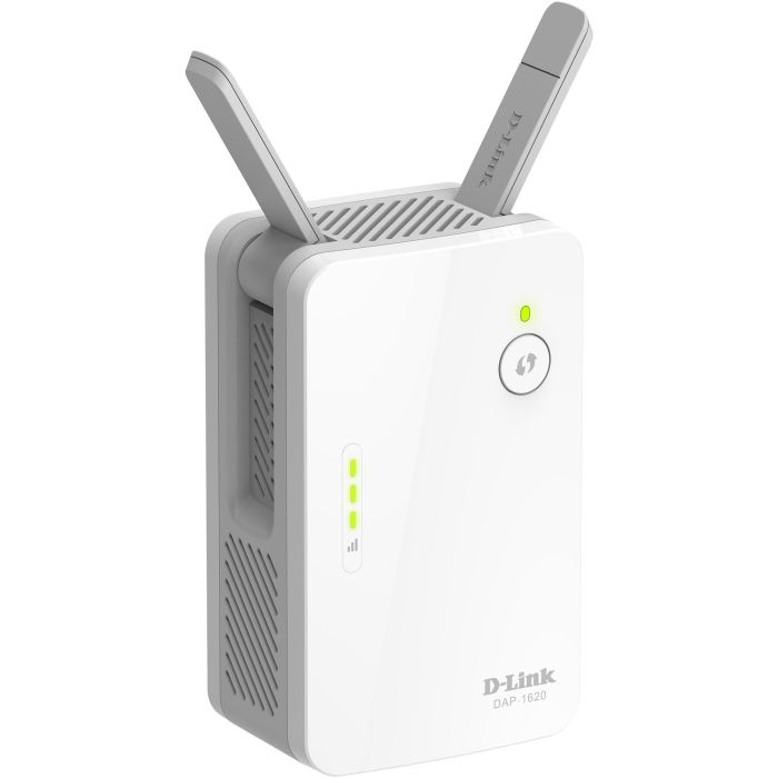 D-Link DAP-1620 Repetidor Inalámbrico WiFi AC1300 Doble Banda 1300Mbps, Extensor Mesh Plug-in con Puerto Gigabit 2