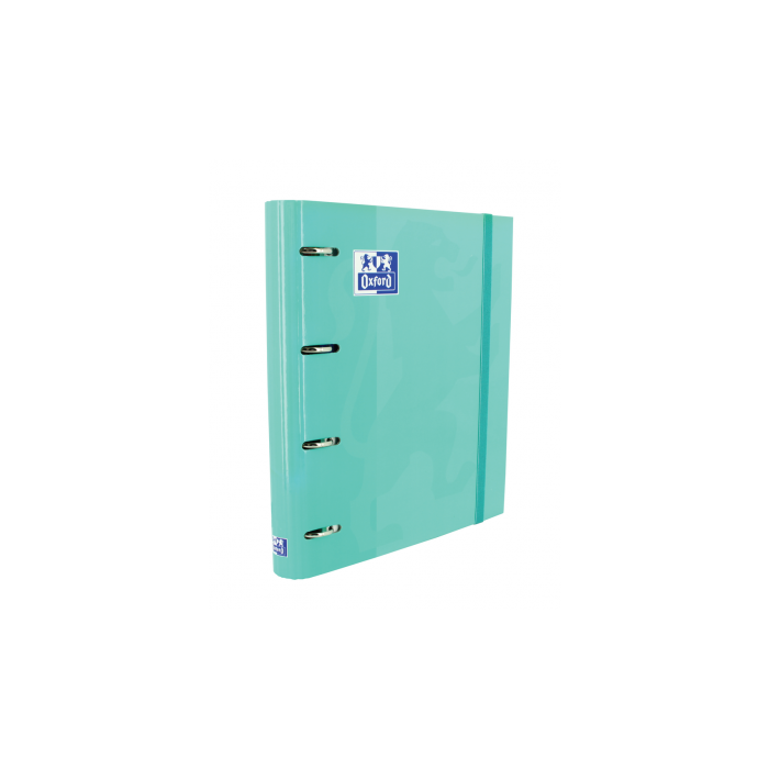 Oxford Europeanbinder Classic Carpeta de Anillas 4x35mm A4+ Recambio 100 Hojas con Goma Elástica y Lomo Ergonómico 3
