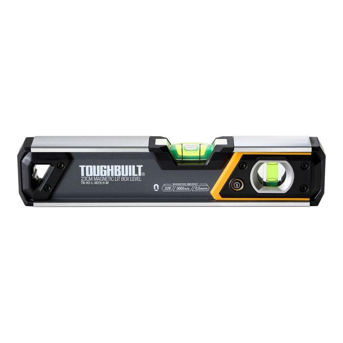 Toughbuilt Nivel magnético tubular TB-H2-L-M23-LH-M Iluminado 23cm 1 Toughbuilt Nivel magnético tubular TB-H2-L-M23-LH-M Iluminado 23cm 1