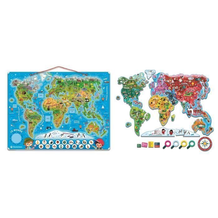 CLEMENTONI - Rompecabezas del mundo magnético 2 CLEMENTONI - Rompecabezas del mundo magnético 2