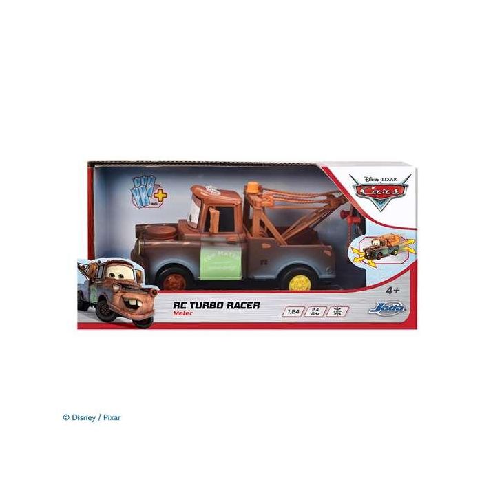 Smoby Coche Teledirigido Mater Cars Turbo Racer Escala 1:24 con Sonido y Mando para Niños +3 Años Smoby Coche Teledirigido Mater Cars Turbo Racer Escala 1:24 con Sonido y Mando para Niños +3 Años