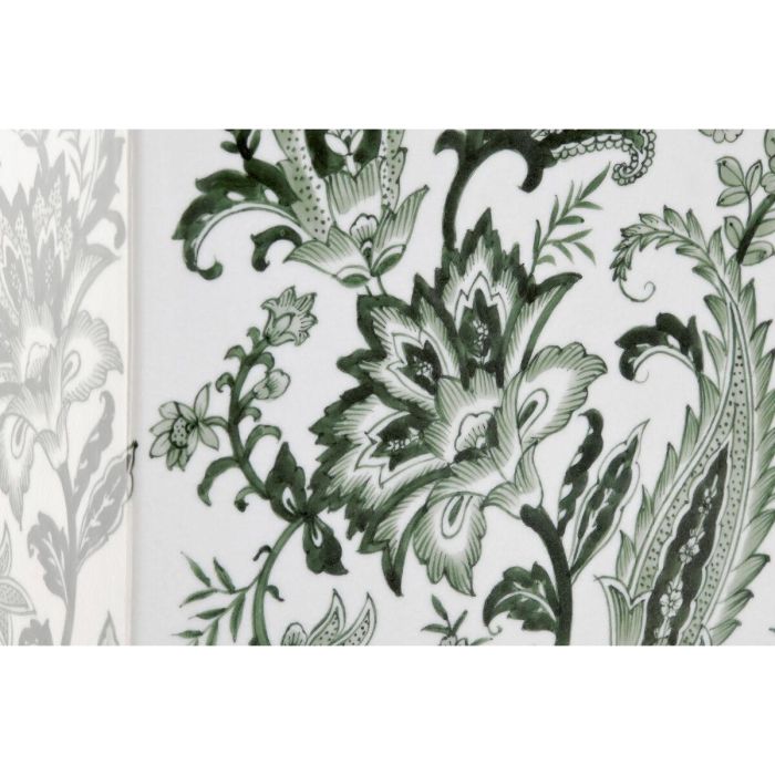 Jarrón Home ESPRIT Blanco Verde Porcelana Hoja de planta 21 x 10 x 48 cm 1 Jarrón Home ESPRIT Blanco Verde Porcelana Hoja de planta 21 x 10 x 48 cm 1