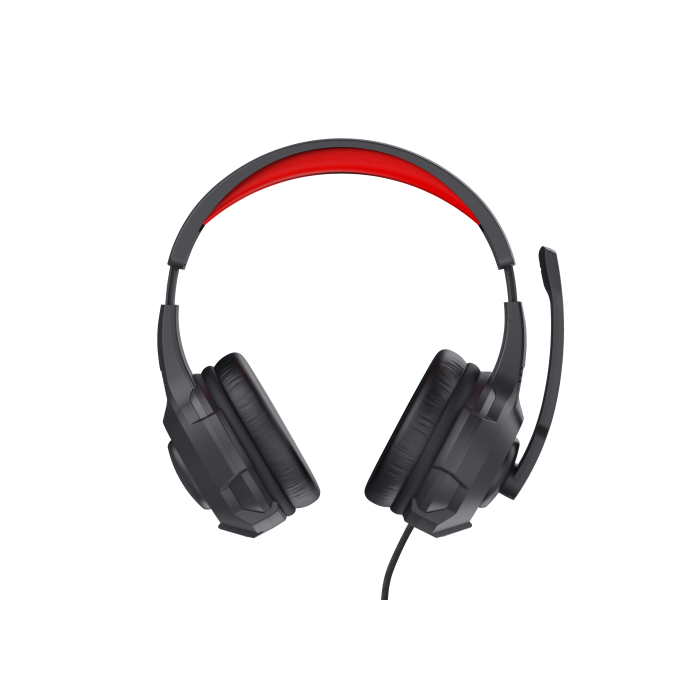 Trust Auriculares Gaming Headset C- Microfono Diadema Ajustable Jack 3.5.Mm Rojo-Negro 1