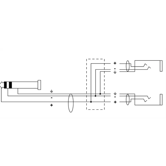Cordial Cable Y Minijack Estéreo/2 Minijacks Hembra 30 Cm 1
