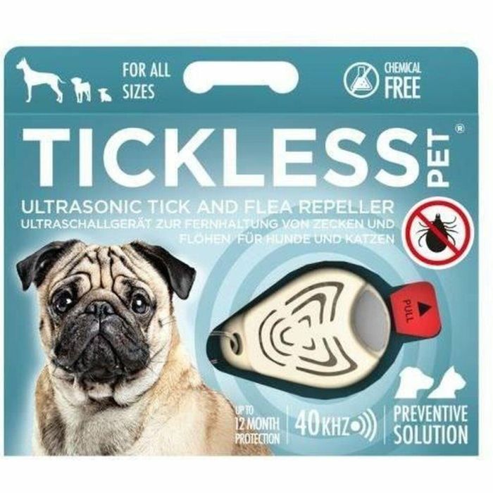 Tickless Repelente de Garrapatas y Pulgas para Mascotas, con Pilas, Color Beige 1