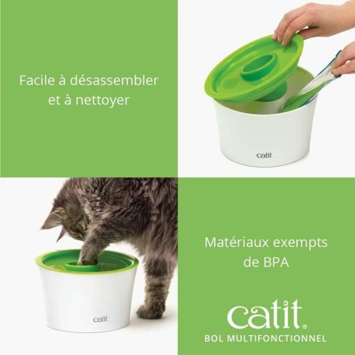 Comedero de Alimentación Lenta para Mascotas Catit Senses 2.0 Plástico 1 Comedero de Alimentación Lenta para Mascotas Catit Senses 2.0 Plástico 1