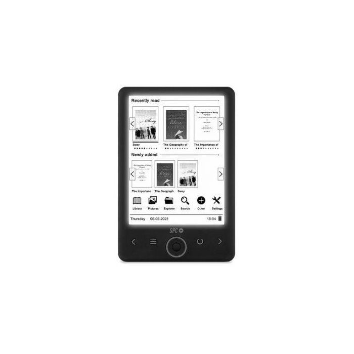 SPC 5613N - eReader 6" Tinta Electrónica Retroiluminado 1024x758, 8GB Almacenamiento, Pantalla Antirreflejos Negro 1 SPC 5613N - eReader 6" Tinta Electrónica Retroiluminado 1024x758, 8GB Almacenamiento, Pantalla Antirreflejos Negro 1