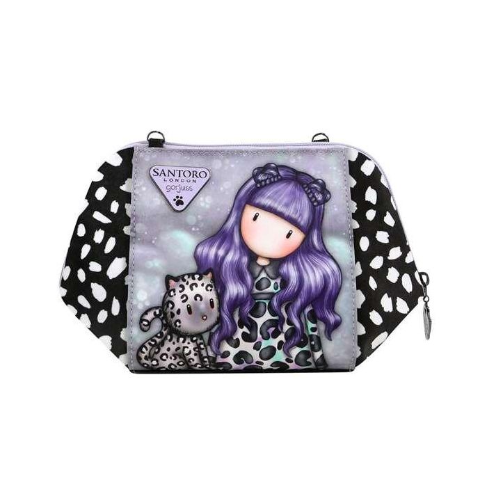 Bolso Bandolera Gorjuss Smitten kitten Negro Blanco (26 x 15,5 x 9,5 cm) 1 Bolso Bandolera Gorjuss Smitten kitten Negro Blanco (26 x 15,5 x 9,5 cm) 1