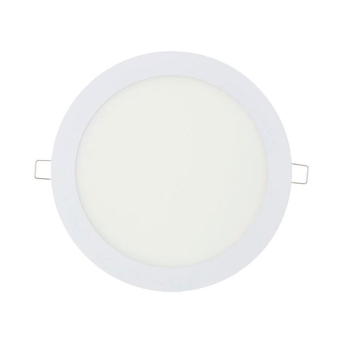 Downlight led empotrable redondo 20 W luz fria 6400 k 1500 lm blanco ø22,5 cm 1