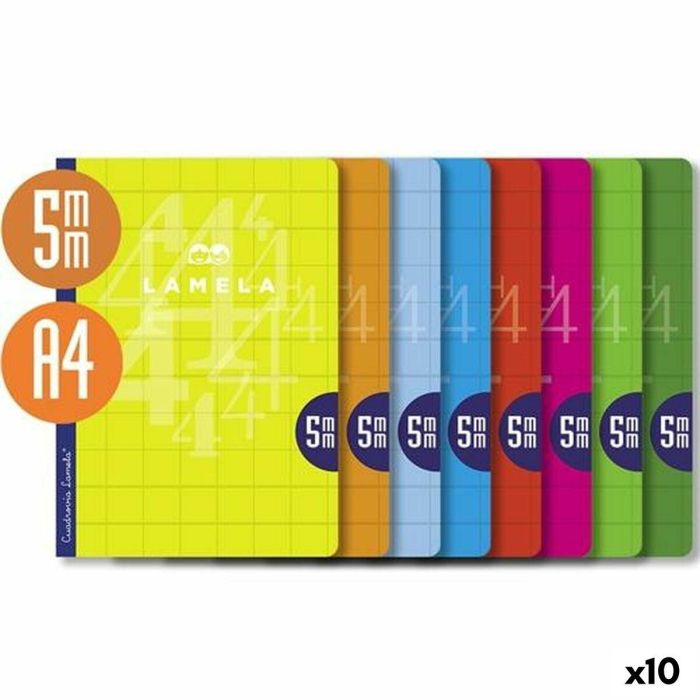 Cuaderno Lamela Multicolor A4 (10 Unidades) 2