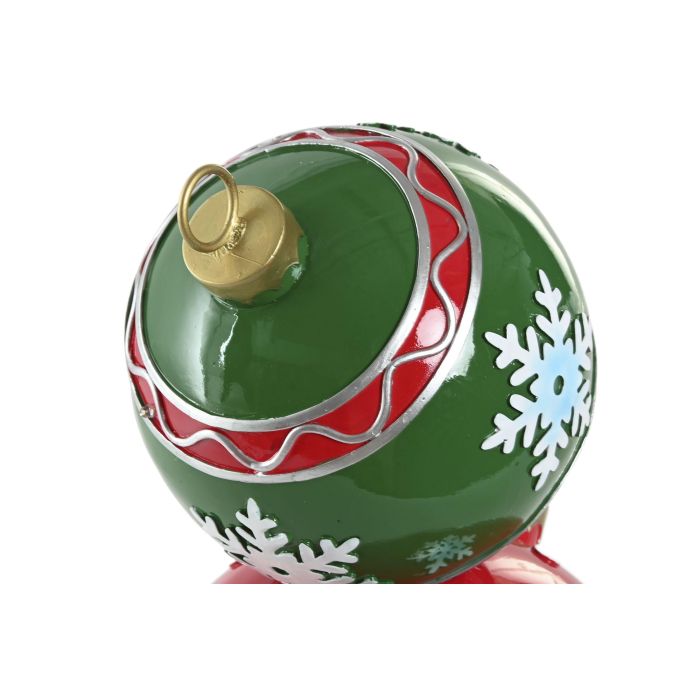 DKD Home Decor Figura Navidad Tradicional Rojo Verde Resina Led 25.5 x 24 x 42 cm 2